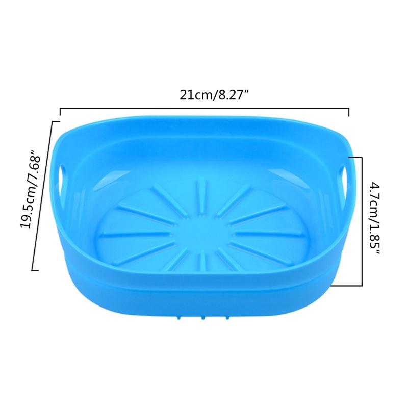 Nồi Chiên Không Khí Bằng Silicone 5 Màu An Toàn Có Thể Tái Sử Dụng