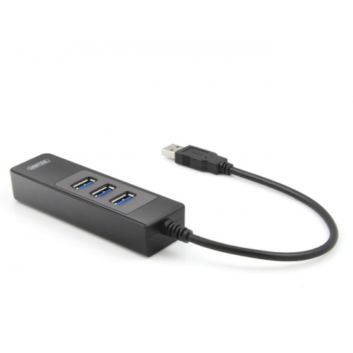 hUB usb 3P 3.0 + LAN UNITEK Y 3045C . BỘ CHIA USB 1 RA 3 CỔNG 3.0 + 1 CỔNG LAN UNITEK Y 3045C