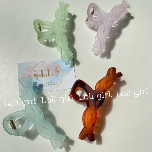 Kẹp tóc hàn quốc LoLi Girl màu nhám đơn giảm phong cách hàn quốc cho bạn gái
