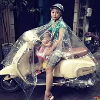 áo mưa trong suốt 1 đầu