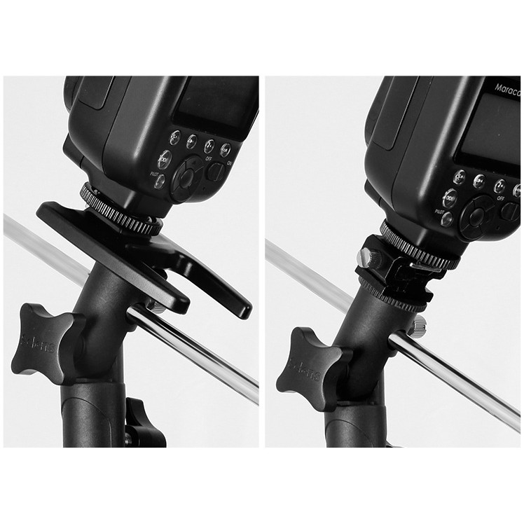 Gá giữ đèn Flash kèm khe cắm dù HL Studio