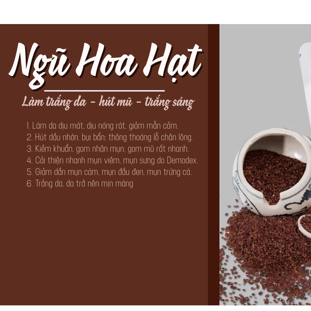 1Kg Ngũ hoa hạt OBAXUA nguyên chất cao cấp loại 1 (hạt đình lịch )