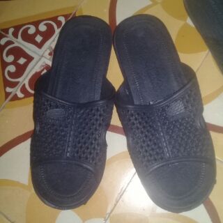 dép tổ ong đen