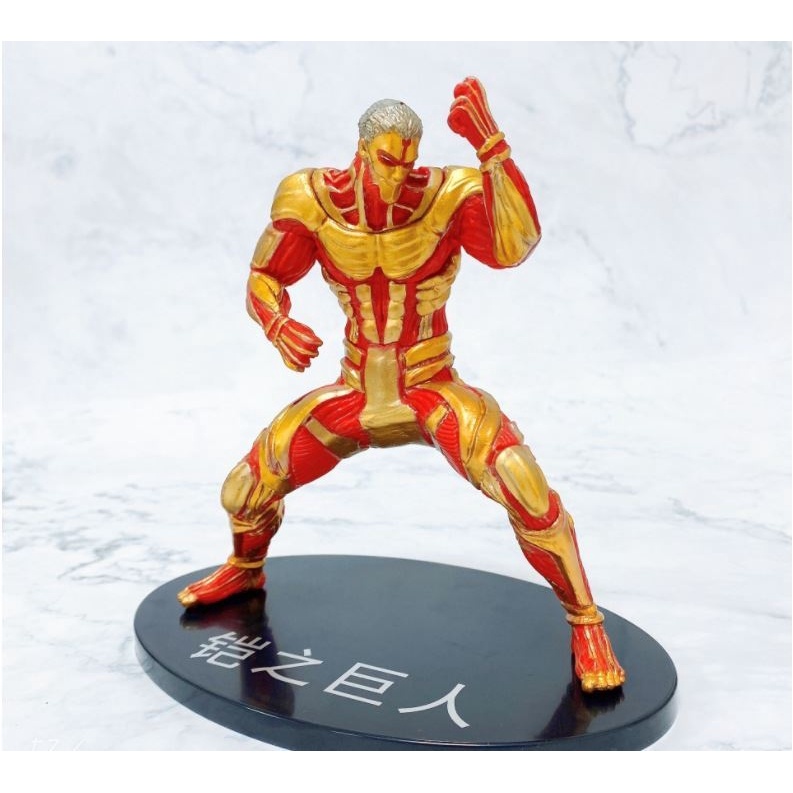 Mô hình Attack On Titan - Titan hình, khổng lồ Colossal, búa chiến, tiến công Eren, thiết giáp Reiner AOT08