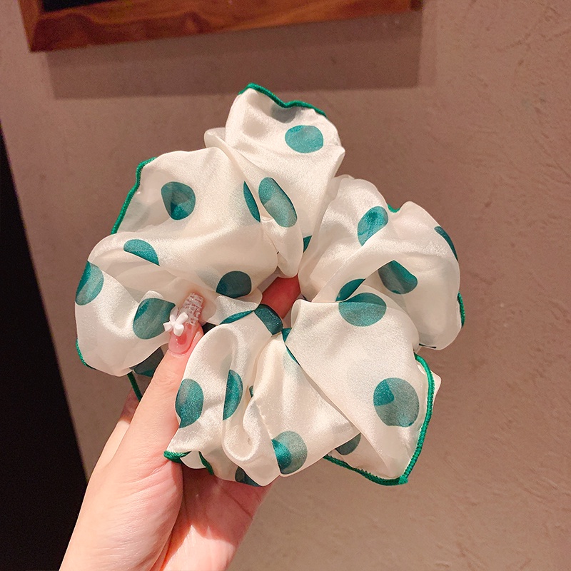 Dây Cột Tóc Họa Tiết Chấm Bi Phong Cách Hàn Quốc Dễ Thương Cho Nữ