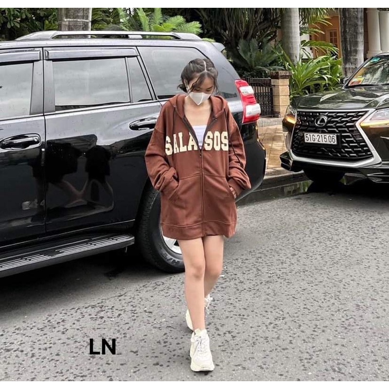 Áo khoác nỉ SALA mũ 2 lớp DA6