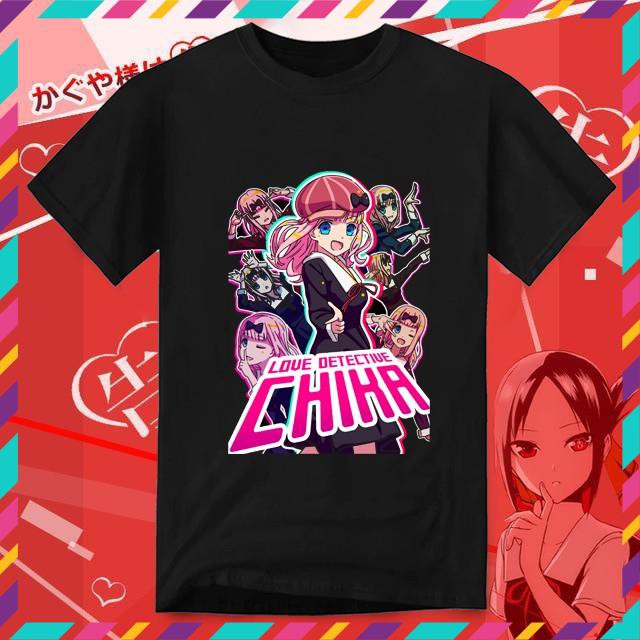 (SALE) Áo thun Kaguya-sama Love is War (Black) Chika - CODE37