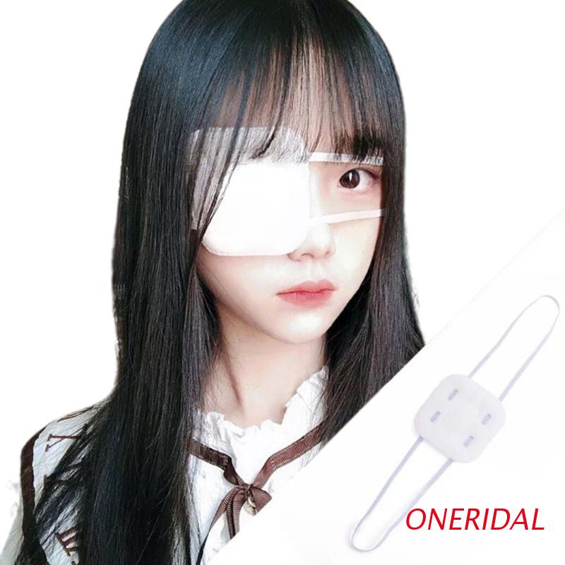 Băng bông che mắt màu trắng phong cách manga Nhật Bản cá tính/ bịt mắt anime, cosplay