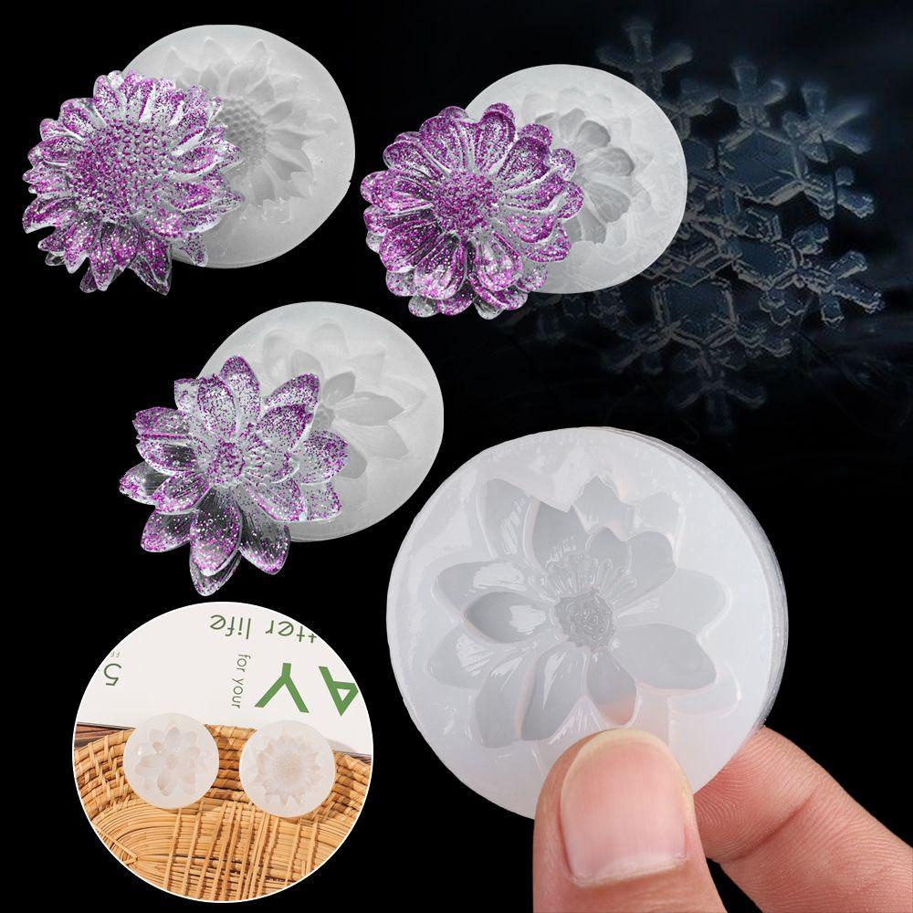 Khuôn Silicone Làm Mặt Dây Chuyền Thủ Công Hình Hoa Sen