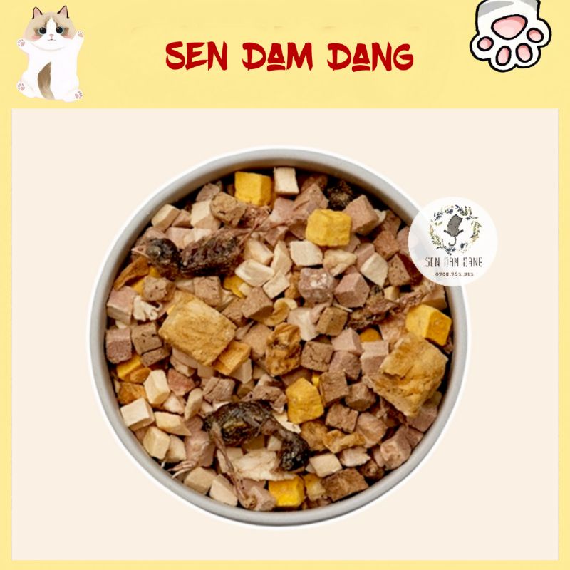 Thức Ăn Sấy Khô Cho Cún Mèo - 50G