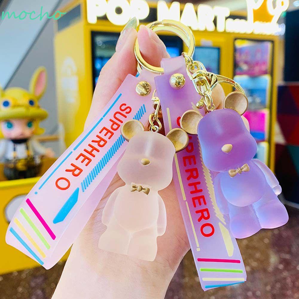 Móc Khóa Hình Gấu Hoạt Hình Nhiều Màu Sắc Dễ Thương