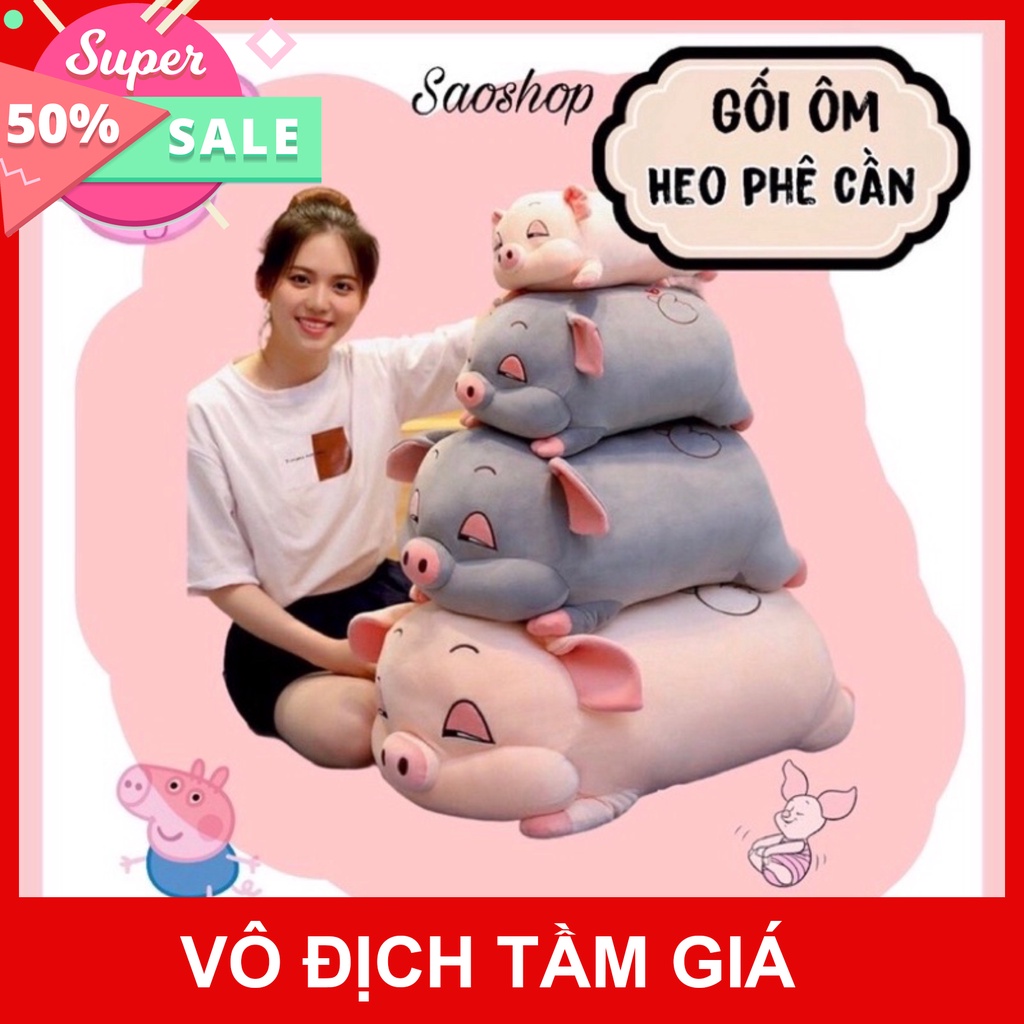 Gối ôm kute gấu bông heo béo ú phê cần cực dễ thương