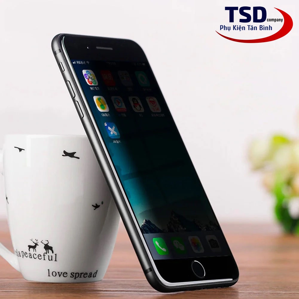 Kính Cường Lực iPhone Full Màn Hình Chống Nhìn Trộm Chính Hãng Rinco