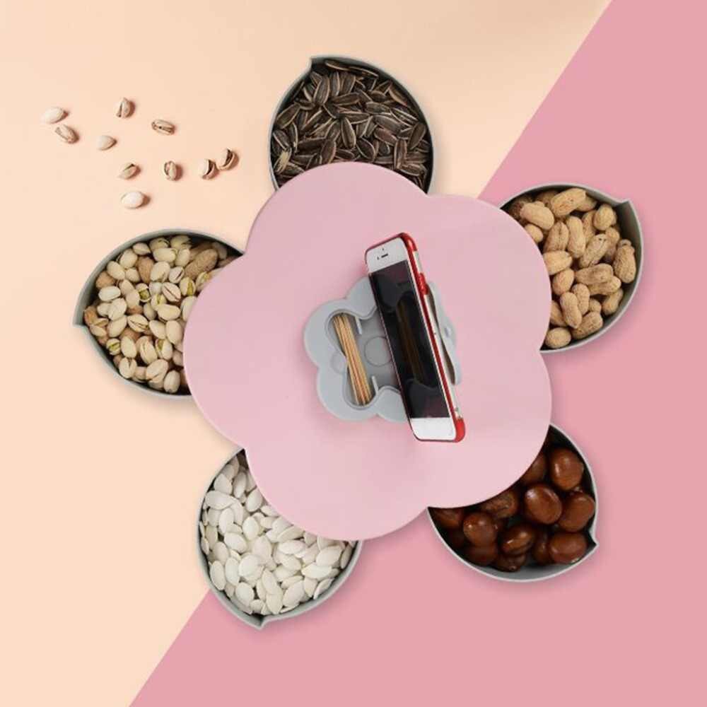 Khay Đựng Bánh Mứt 5 Cánh Hoa Con Bướm Xuân Mẫu Mới