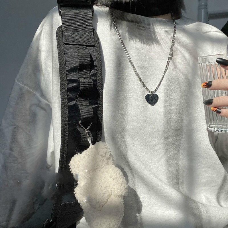 Dây chuyền mặt hình trái tim nhỏ phong cách hip hop 22401