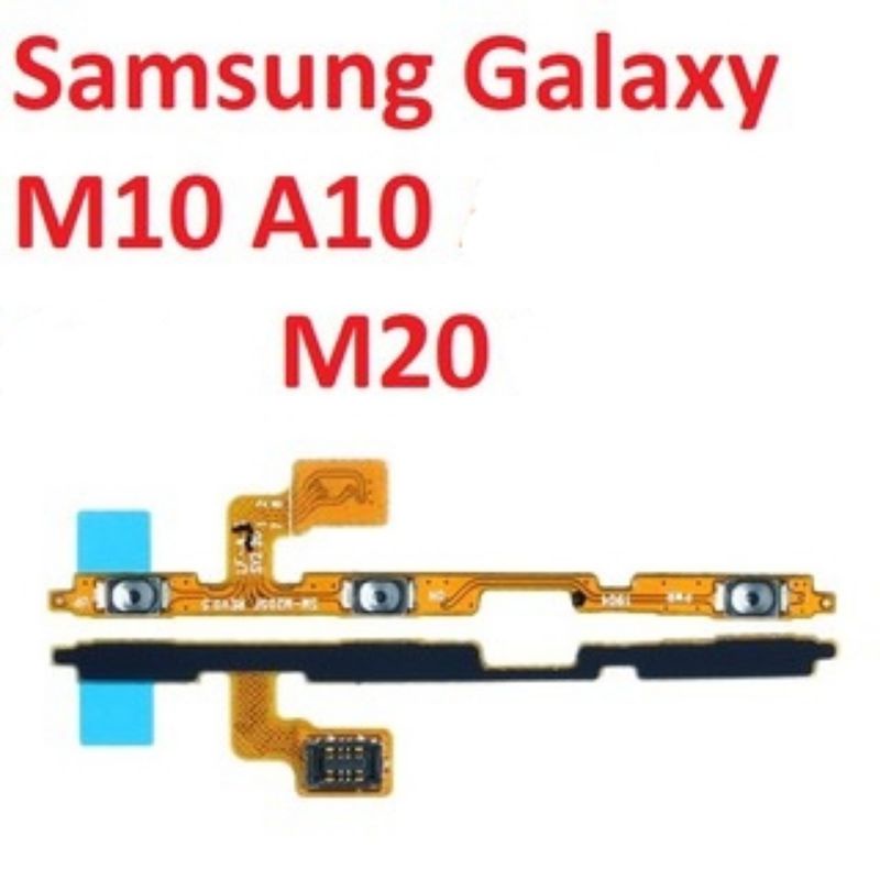 dây nút nguồn Samsung M10 M20 A10 / dây cáp nút tăng giảm âm lượng Samsung M10 M20 A10 dùng chung, hàng zin bóc máy