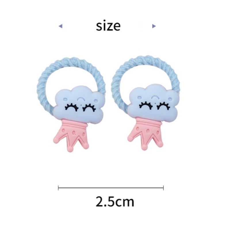 Set 10 Dây Cột Tóc Dễ Thương Cho Bé Gái