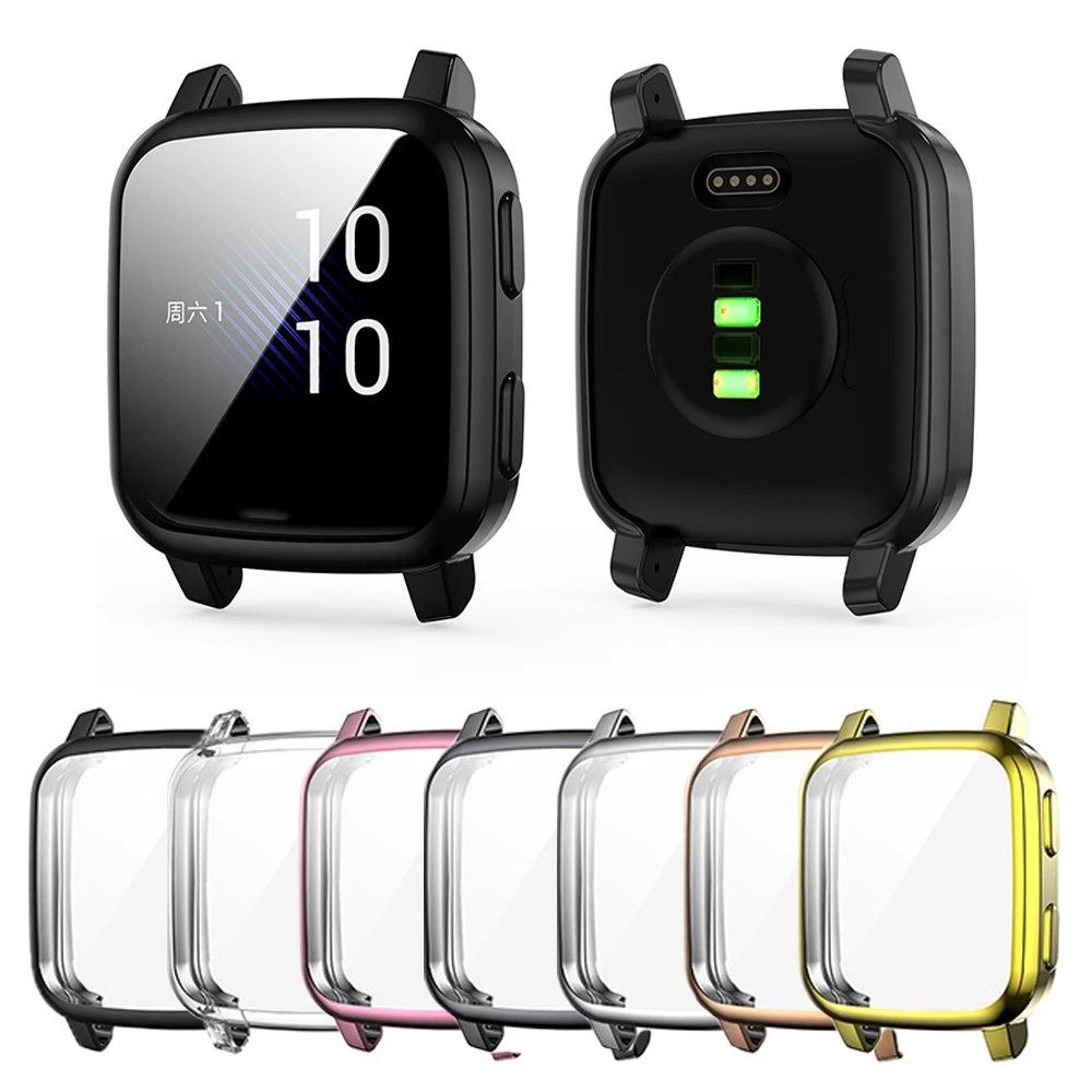 Ốp bảo vệ viền đồng hồ thông minh Garmin Venu SQ bằng TPU mạ điện chống sốc/trầy xước