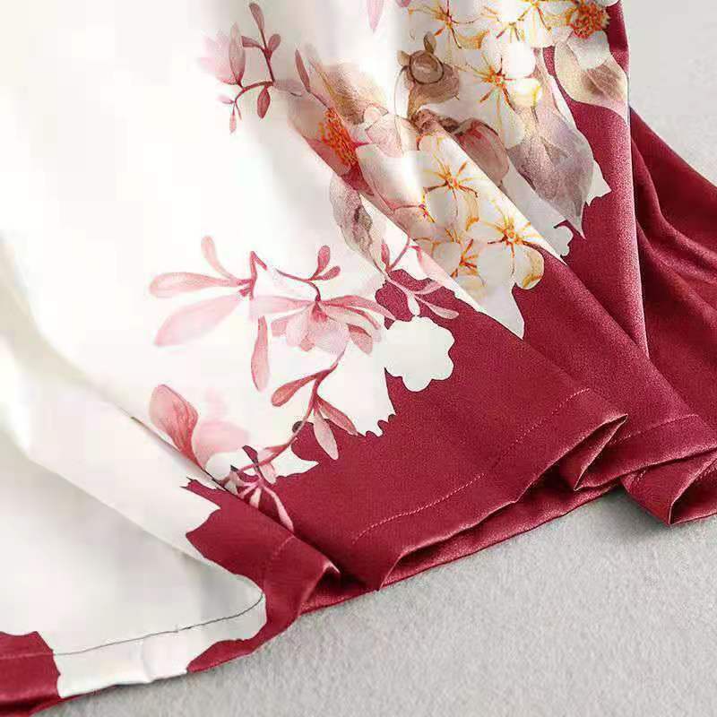 Áo thun tay ngắn dáng rộng in họa tiết thời trang cho phụ nữ trung niên