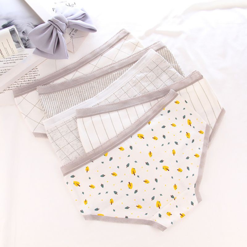 Quần Lót Cotton Nữ In Hình Hoạt Hình Xinh Xắn