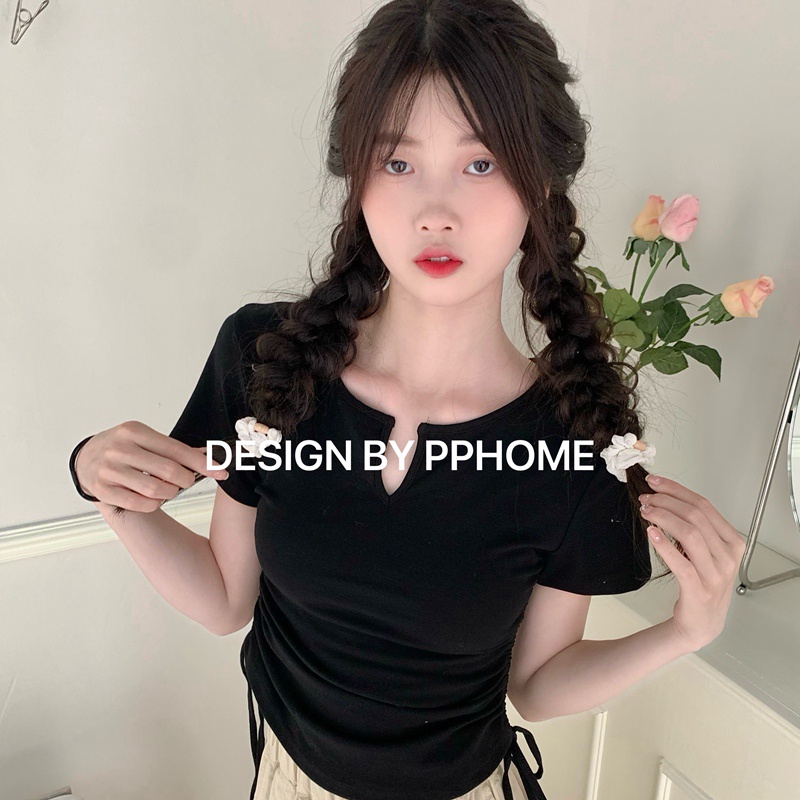 Áo thun NRVP ngắn tay dáng ôm thời trang cho nữ