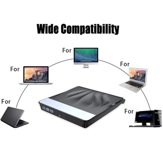 Ổ đĩa CD DVD USB 3.0 Type-C cho Laptop Mac Window 10 8 7 XP
