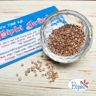 Cườm Nhật Matsuno lỗ vuông hồng silverline