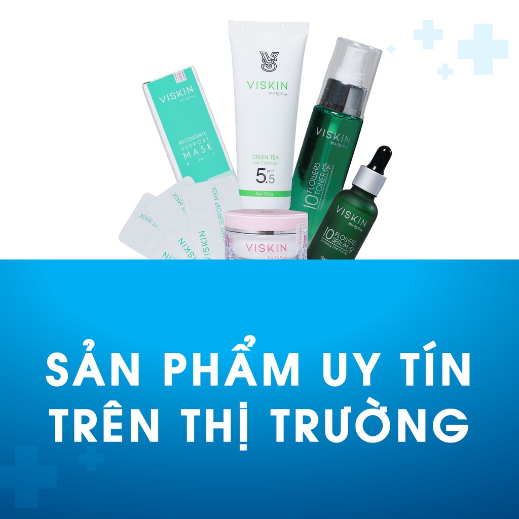 COMBO DƯỠNG TRẮNG PHỤC HỒI DA NHIỄM CORTICOID VISKIN