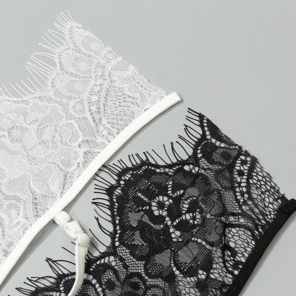 DIACHAVN Set Áo Lót Nâng Ngực &amp; Quần Lót Nữ Thêu Hoa