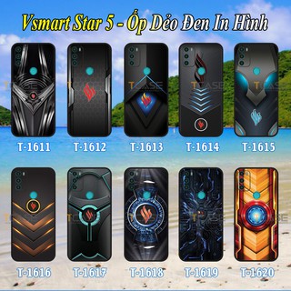 Ốp lưng Vsmart Star 5 - Ốp dẻo đen in hình Logo Vsmart Thiết Kế