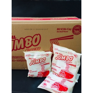 Mì thả lẩu hải sản cay / vị bò jumbo koreno 10 gói x 100gr