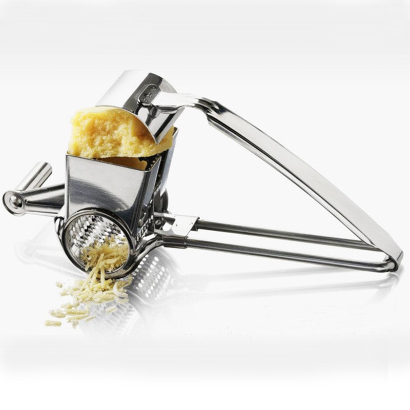 Stainless Steel Rotary Cheese Nut Spice Grater Chocolate Cutter