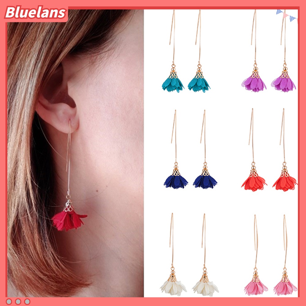 Đôi bông tai dáng dài phong cách vintage thời trang cho nữ