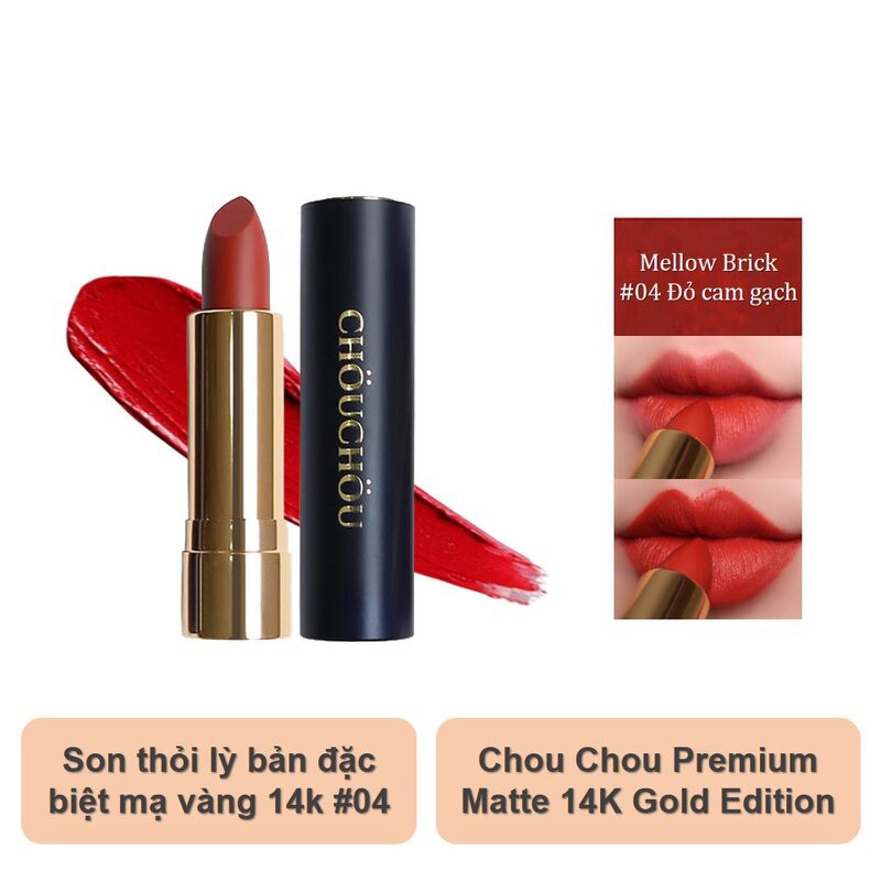 Son Lì Chou Chou Premium Matte 14k Gold Edition Đủ Màu - Khongcoson