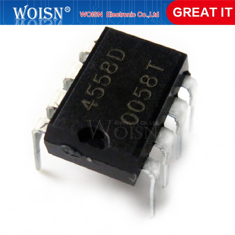 10 Cái / lốc NJM4558D DIP8 NJM4558 DIP NJM4558DD JRC4558D JRC4558 RC4558 RC4558P mới và IC