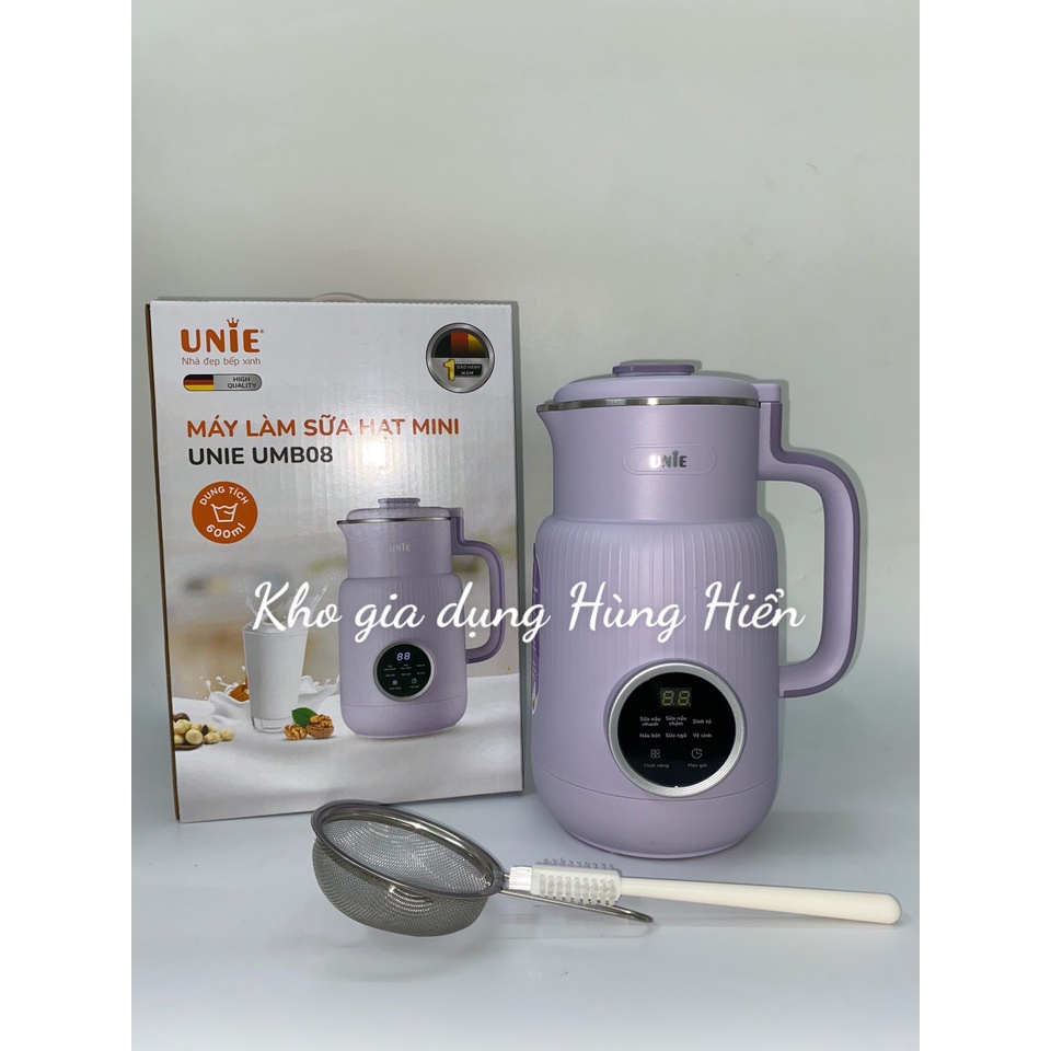 Máy Làm Sữa Hạt UNIE UMB08 Công suất 600W Dung tích 600ml - Hàng chính hãng, Bảo hành 12 tháng (New 2022)