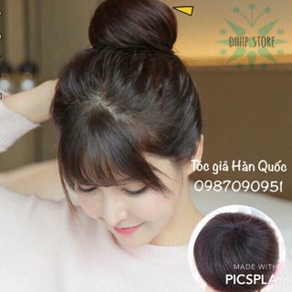 Tóc búi củ tỏi xinh xắn