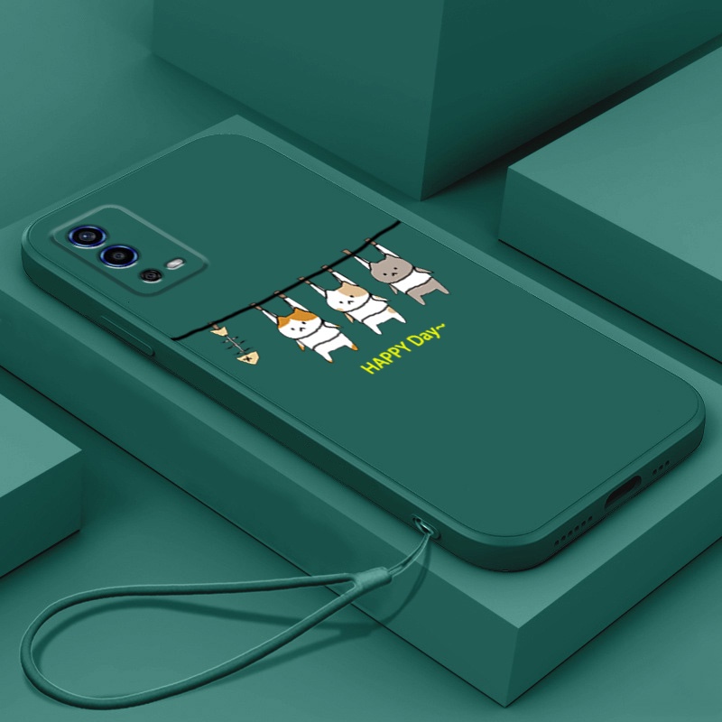 Ốp lưng OPPO A55 4g Ốp Điện Thoại Silicon Mềm Mịn Bảo Vệ Cho OPPO A55 4g LSMM01 viền vuông cute