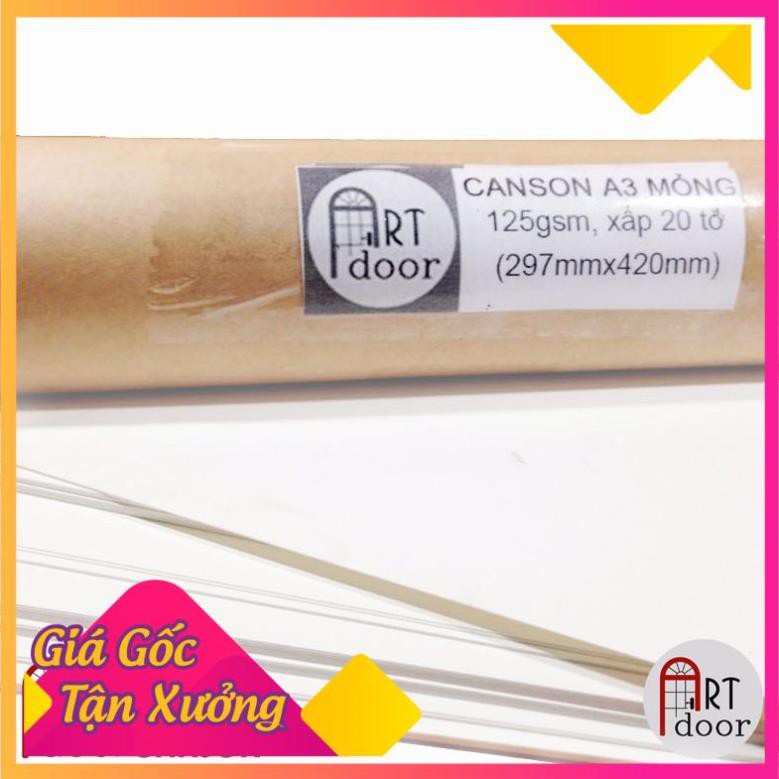 [ARTDOOR] Giấy vẽ chì Canson TRUYỀN THỐNG 125gsm (Vân Ngang, Mỏng)