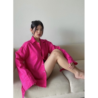 SAP-Áo sơ mi hồng tay nơ