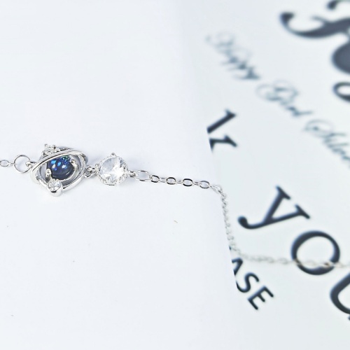 Lắc tay bạc nữ Happy Girl, vòng tay bạc nữ hình dải ngân hà Galaxy Bracelet