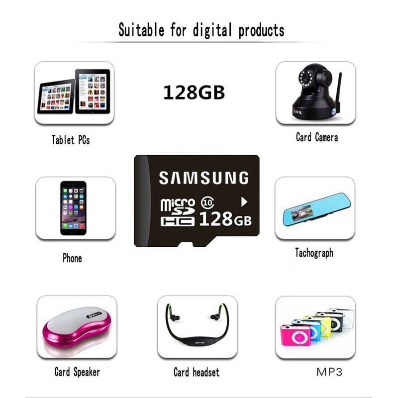 Thẻ nhớ Samsung 128GB tốc độ cao tiện dụng