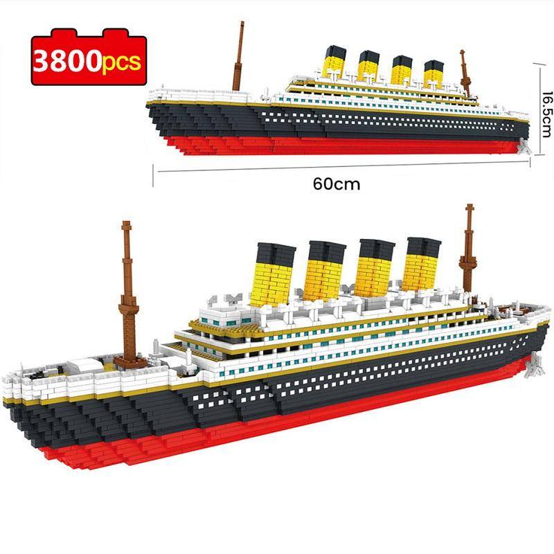 Bộ 3800 Miếng Xếp Hình Tàu Titanic 3D Cỡ Lớn DIY