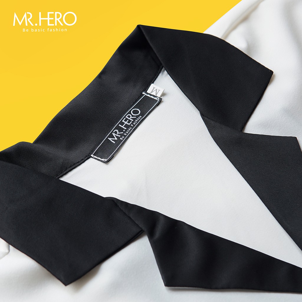 Áo sơ mi tay lỡ cổ vest/ pijama ngắn tay form rộng kiểu dáng unisex phong cách Hàn Quốc SM07 MrHero | BigBuy360 - bigbuy360.vn