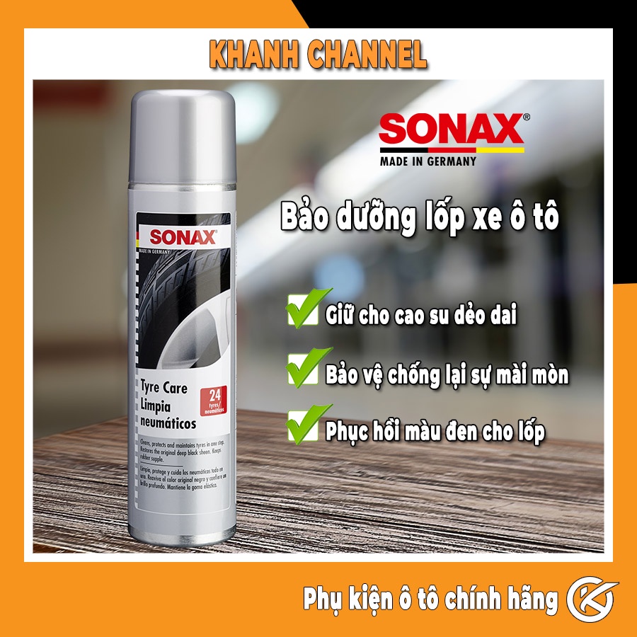 Bảo dưỡng lốp xe ô tô Sonax 435300 Tyre care 400ml