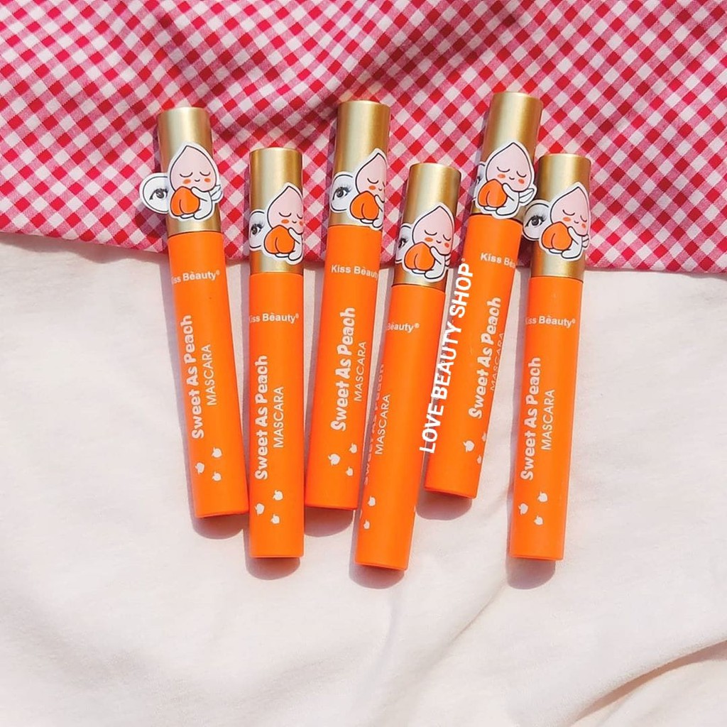 Mascara làm dầy mi, dài mi Chuốt Mi TRÁI ĐÀO CAM Kissbeauty nội địa lâu trôi, Chống thấm nước | BigBuy360 - bigbuy360.vn