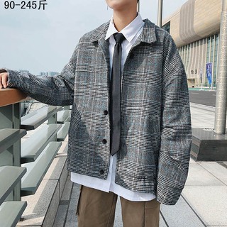 Áo khoác dạ nam hàn quốc kẻ caro  hàn quốc - đẹp - chuẩn