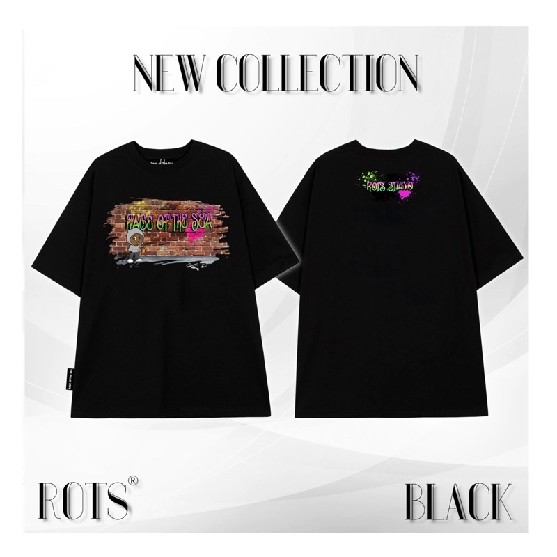 ÁO THUN UNISEX RAGE OF THE SEA  GRAFFITI