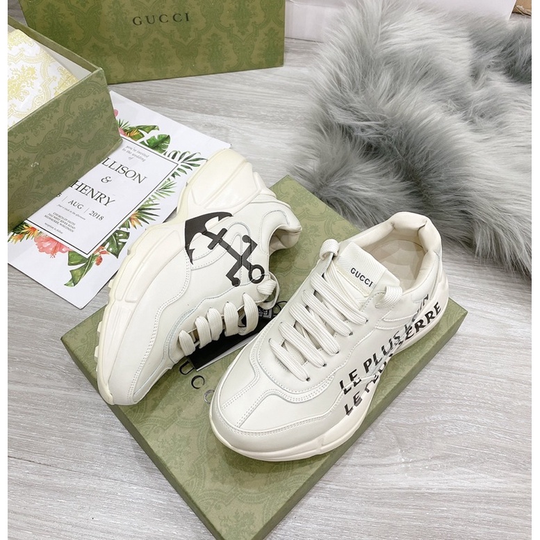Giày thể thao sneaker guci hoạ tiết vip fullbox