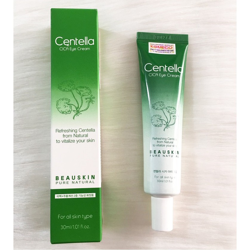 Kem Dưỡng Da Vùng Mắt Beauksin Centella Cica Eye Cream Hàn Quốc giúp xóa mờ thâm quầng mắt, nhăn mắt  (30g/Tuýp)